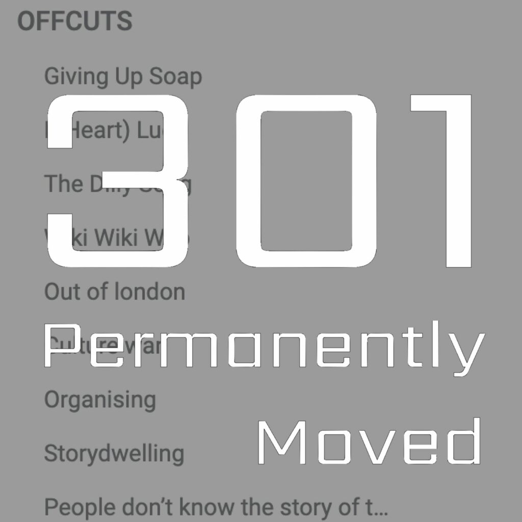 301 permanently moved podcast cover episode 2049 - Giving Up Soap